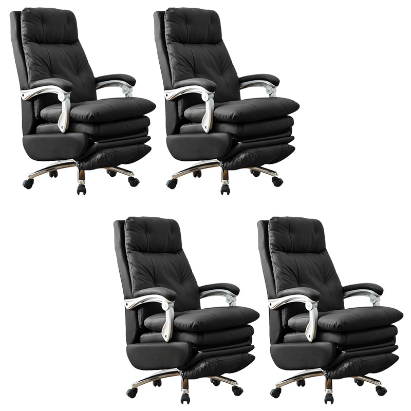 Armas extraíbles Silla de oficina Mecanismo de inclinación de cuero sin angustia silla de escritorio ergonómico