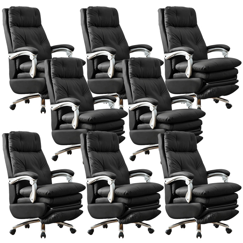 Armas extraíbles Silla de oficina Mecanismo de inclinación de cuero sin angustia silla de escritorio ergonómico