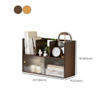 Zeitgenössischer offener Rückenhorizontales Bücherregal Bamboo -Buchhandel für Büro