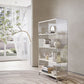 Closed Back Vertical Bookshelf Modern Style Acrylic Bookcase for Office Clearhalo 'Bookcases' 'furn' 'furn_bookcases' 'Furniture' 'Office Furniture' 7171573