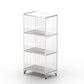 Closed Back Vertical Bookshelf Modern Style Acrylic Bookcase for Office 20"L x 12"W x 42"H Clearhalo 'Bookcases' 'furn' 'furn_bookcases' 'Furniture' 'Office Furniture' 7171575