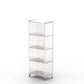Closed Back Vertical Bookshelf Modern Style Acrylic Bookcase for Office 20"L x 12"W x 54"H Clearhalo 'Bookcases' 'furn' 'furn_bookcases' 'Furniture' 'Office Furniture' 7171578