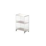 Closed Back Vertical Bookshelf Modern Style Acrylic Bookcase for Office Clearhalo 'Bookcases' 'furn' 'furn_bookcases' 'Furniture' 'Office Furniture' 7171582