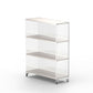 Closed Back Vertical Bookshelf Modern Style Acrylic Bookcase for Office 28"L x 12"W x 42"H Clearhalo 'Bookcases' 'furn' 'furn_bookcases' 'Furniture' 'Office Furniture' 7171583