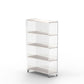 Closed Back Vertical Bookshelf Modern Style Acrylic Bookcase for Office 28"L x 12"W x 54"H Clearhalo 'Bookcases' 'furn' 'furn_bookcases' 'Furniture' 'Office Furniture' 7171585