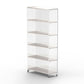 Closed Back Vertical Bookshelf Modern Style Acrylic Bookcase for Office 28"L x 12"W x 67"H Clearhalo 'Bookcases' 'furn' 'furn_bookcases' 'Furniture' 'Office Furniture' 7171587