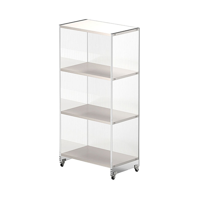 Closed Back Vertical Bookshelf Modern Style Acrylic Bookcase for Office Clearhalo 'Bookcases' 'furn' 'furn_bookcases' 'Furniture' 'Office Furniture' 7171589