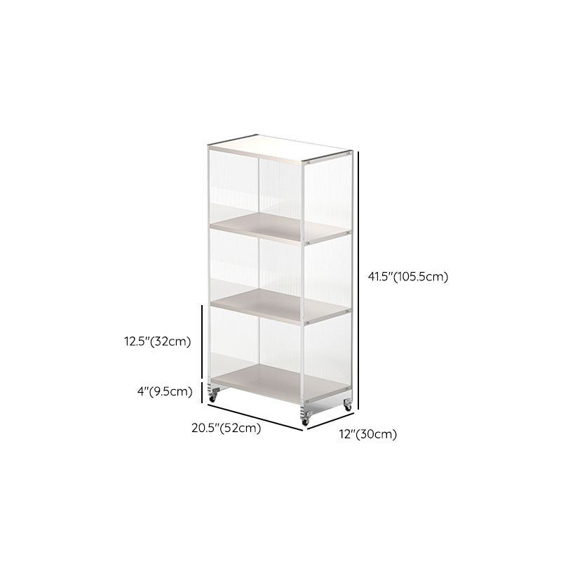 Closed Back Vertical Bookshelf Modern Style Acrylic Bookcase for Office Clearhalo 'Bookcases' 'furn' 'furn_bookcases' 'Furniture' 'Office Furniture' 7171595
