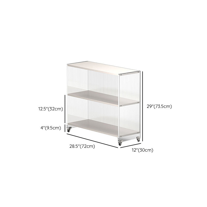 Closed Back Vertical Bookshelf Modern Style Acrylic Bookcase for Office Clearhalo 'Bookcases' 'furn' 'furn_bookcases' 'Furniture' 'Office Furniture' 7171597