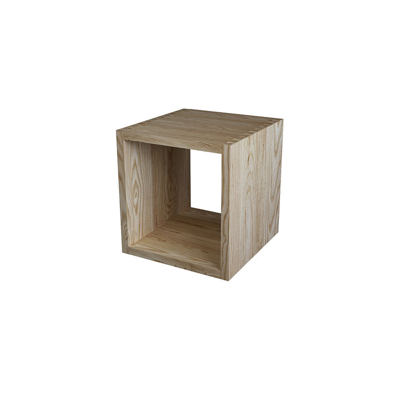 Open Back Cube boekenplank massief hout eigentijdse boekenkast voor thuis