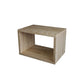 Open Back Cube boekenplank massief hout eigentijdse boekenkast voor thuis