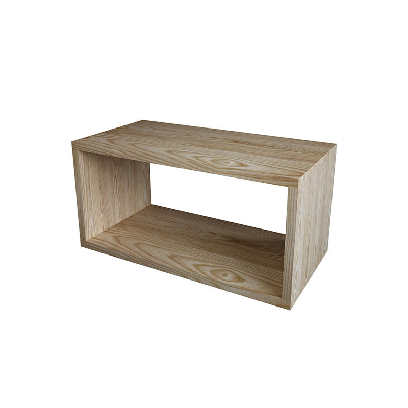 Open Back Cube boekenplank massief hout eigentijdse boekenkast voor thuis