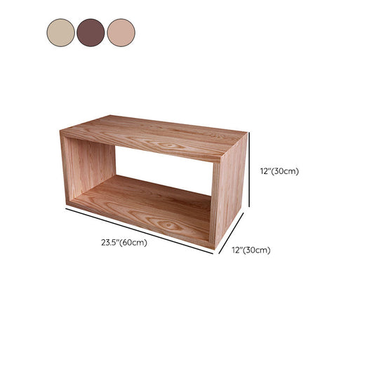 Open Back Cube boekenplank massief hout eigentijdse boekenkast voor thuis