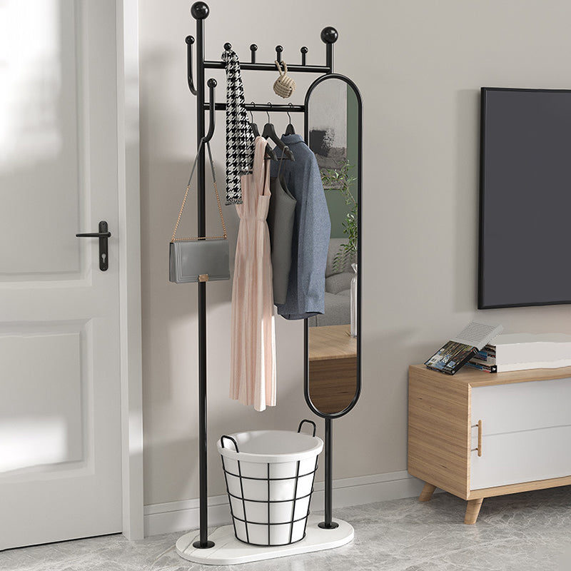 Free Standing Hall Stand Glam Metal Hall Stand with Coat Hook Clearhalo 'Entry & Mudroom Furniture' 'furn' 'furn_hall_tree_coat_racks' 'Furniture' 'Hall Trees & Coat Racks' 'hall_tree_coat_racks' 7171766