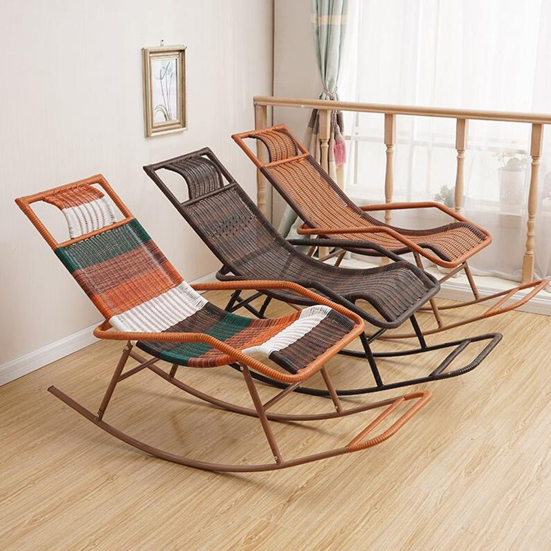 Mid Century Modern Style Rocking Chair Indoor Rattan Rocking Chair Clearhalo 'Chairs & Seating' 'furn' 'furn_rocking_chairs' 'Furniture' 'Living Room Furniture' 'Rocking Chairs' 'rocking_chairs' 7171903