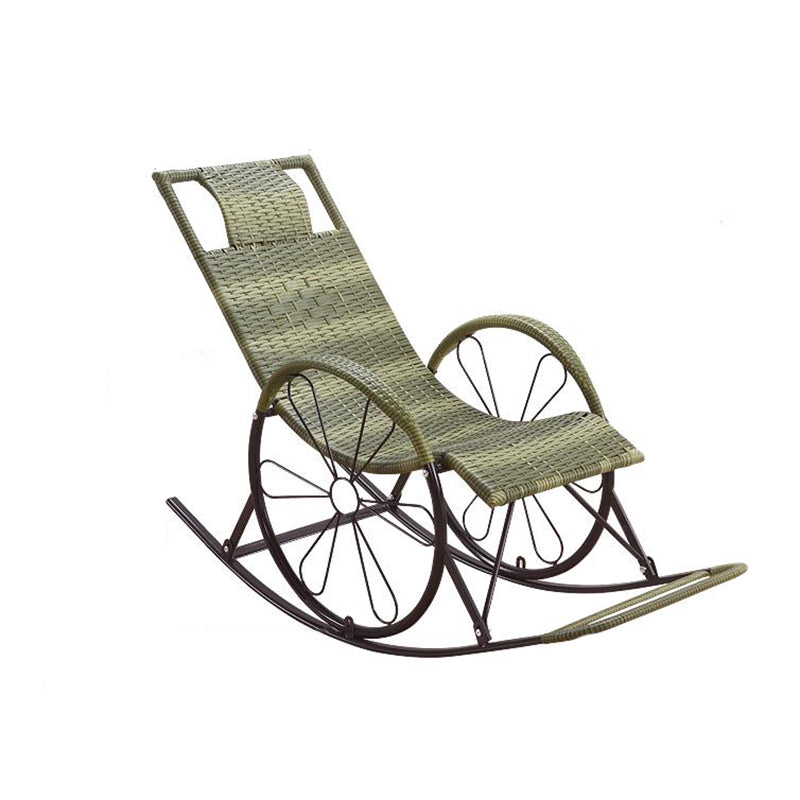 Mid Century Modern Style Rocking Chair Indoor Rattan Rocking Chair Clearhalo 'Chairs & Seating' 'furn' 'furn_rocking_chairs' 'Furniture' 'Living Room Furniture' 'Rocking Chairs' 'rocking_chairs' 7171911