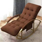 Indoor Single Sofa Rocking Chair Glam Style Rocking Chair with Cushion Coffee Clearhalo 'Chairs & Seating' 'furn' 'furn_rocking_chairs' 'Furniture' 'Living Room Furniture' 'Rocking Chairs' 'rocking_chairs' 7171926