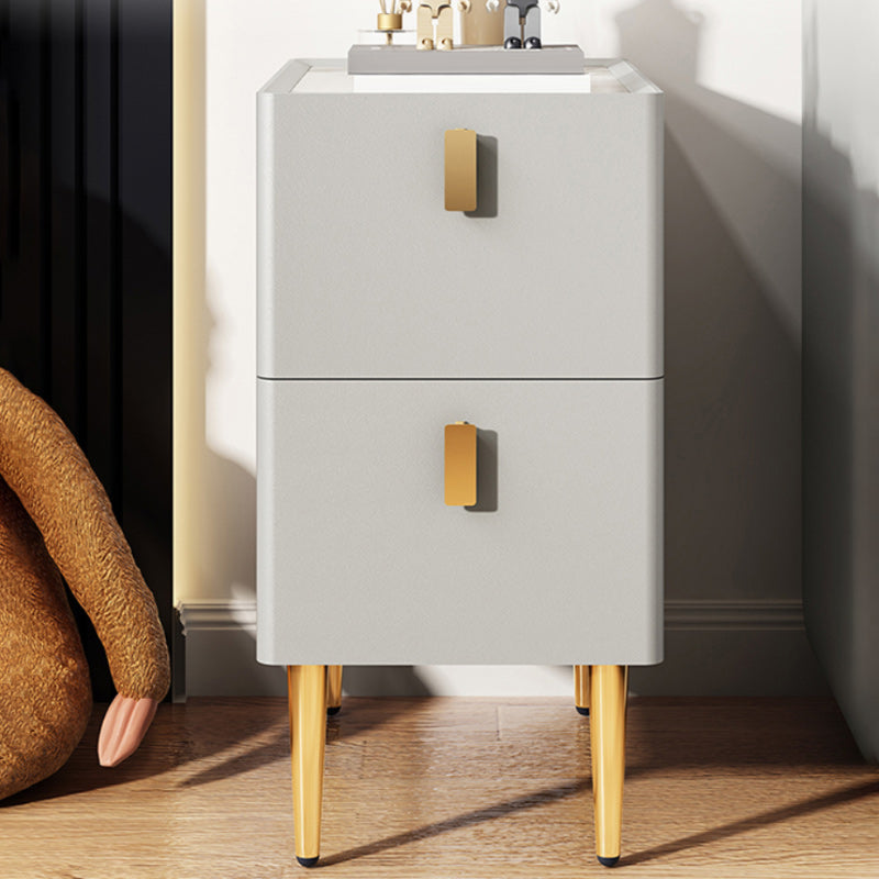Contemporary Drawer Storage Bedside Cabinet Stone Accent Table Nightstand for Bedroom Clearhalo 'Bedroom Furniture' 'furn' 'furn_night_stand' 'Furniture' 'night_stand' 'Nightstands' 7171931