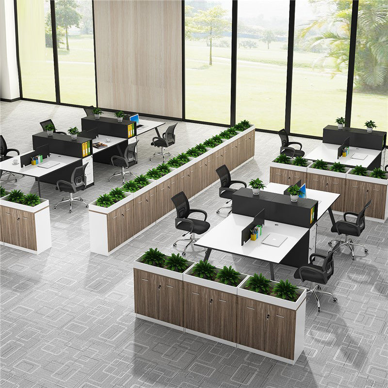 Archivo de madera de archivo lateral moderno con cerradura y almacenamiento