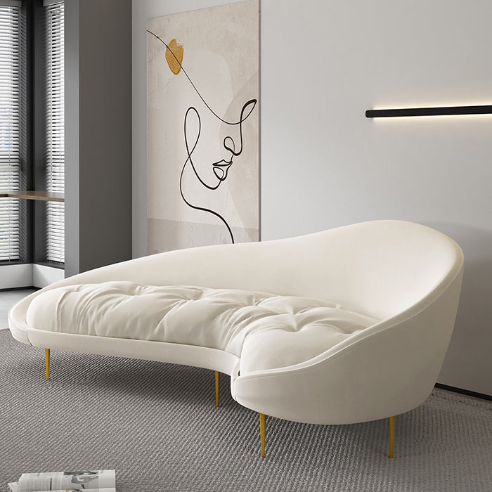 Stationary Sofa Apartment Slope Arm Loveseat for Living Room