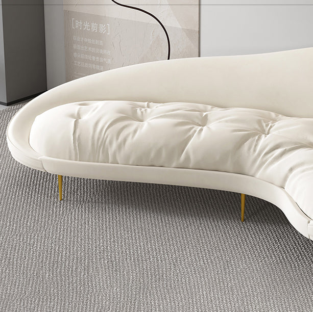 Stationary Sofa Apartment Slope Arm Loveseat for Living Room