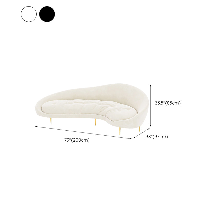 Stationary Sofa Apartment Slope Arm Loveseat for Living Room