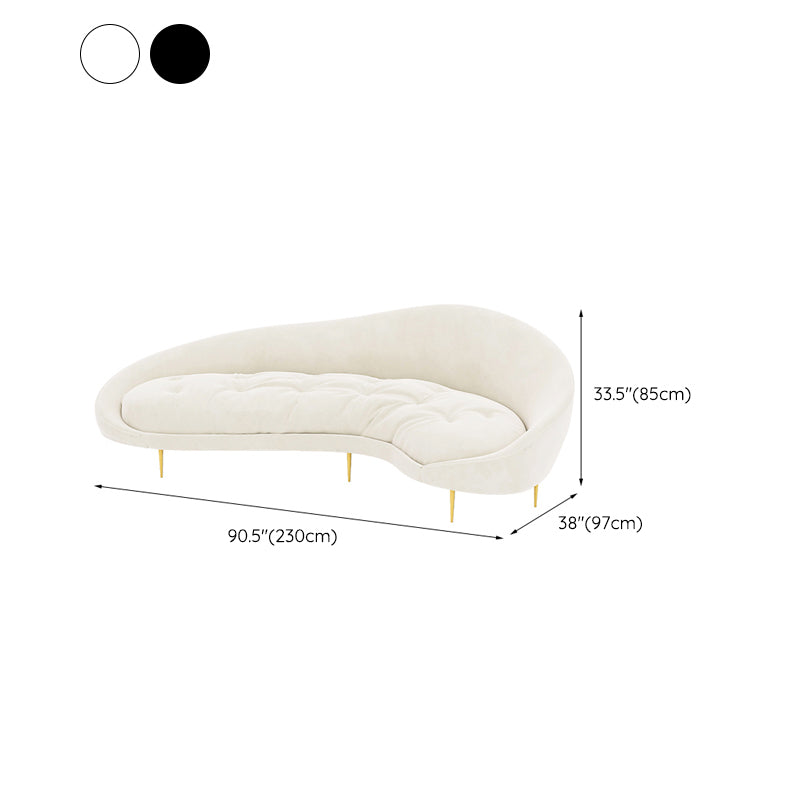 Stationary Sofa Apartment Slope Arm Loveseat for Living Room