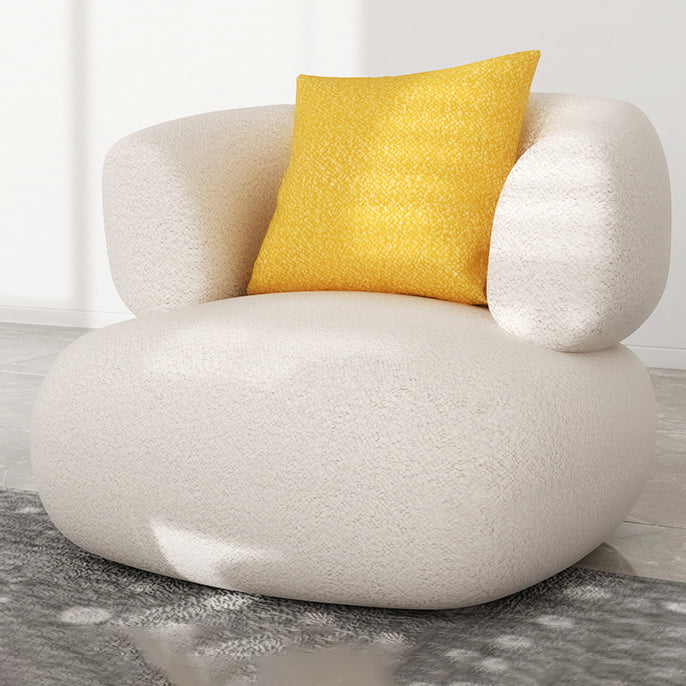 Stationary Sofa Living Room Tuxedo Arm Loveseat with Pillows