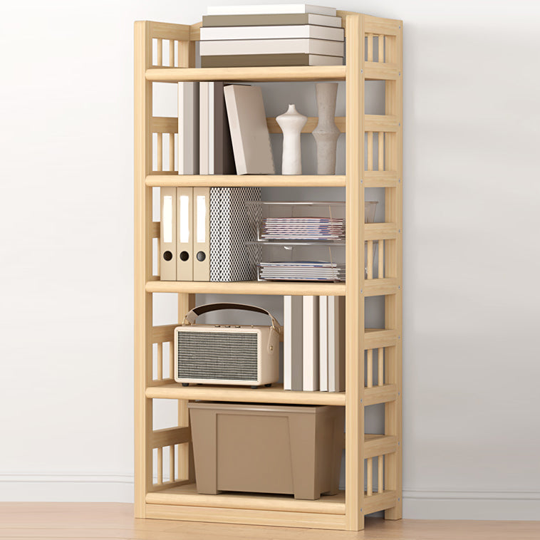 Natural Accent Chest, Contemporary Rectangle Accent Chest - Solid Wood 23.6"L x 9.8"W x 58.7"H Clearhalo 'Cabinets & Chests' 'cabinets_chests' 'furn' 'furn_cabinets_chests' 'Furniture' 'Living Room Furniture' 7172098