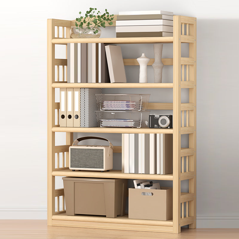 Natural Accent Chest, Contemporary Rectangle Accent Chest - Solid Wood 35.4"L x 9.8"W x 58.7"H Clearhalo 'Cabinets & Chests' 'cabinets_chests' 'furn' 'furn_cabinets_chests' 'Furniture' 'Living Room Furniture' 7172102