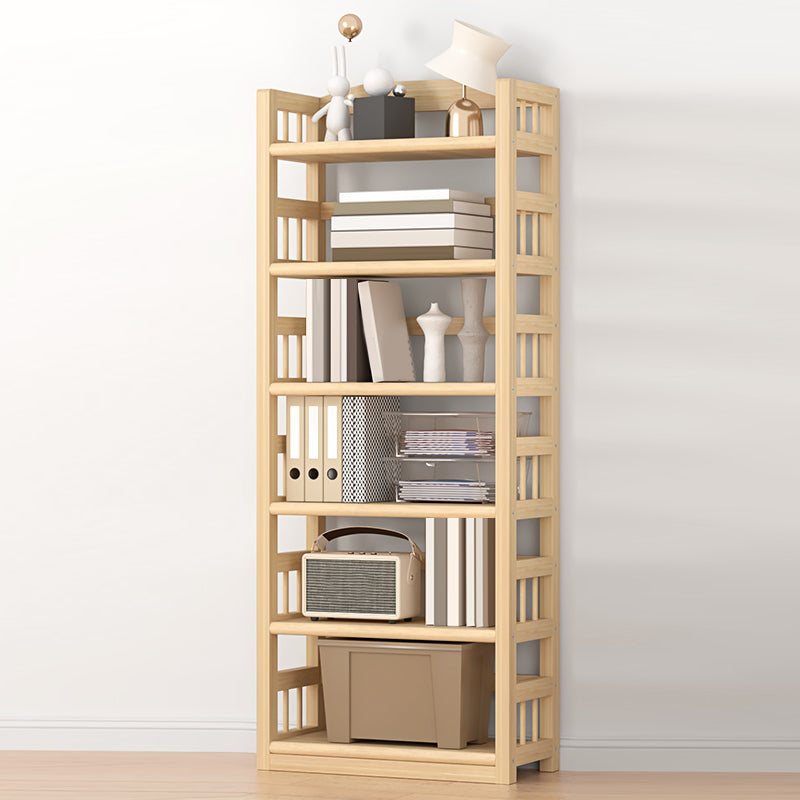 Natural Accent Chest, Contemporary Rectangle Accent Chest - Solid Wood 23.6"L x 9.8"W x 68.1"H Clearhalo 'Cabinets & Chests' 'cabinets_chests' 'furn' 'furn_cabinets_chests' 'Furniture' 'Living Room Furniture' 7172104