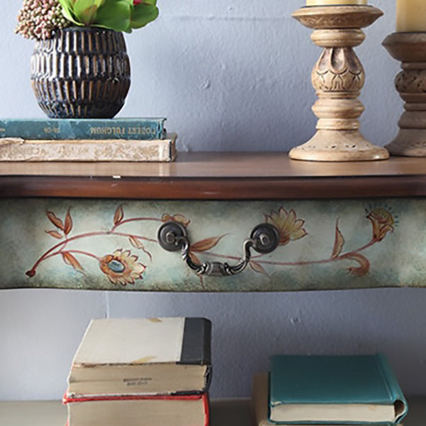 Mid-Century Modern Distressed Wood Storage Cabinet 1 - Door & 1 - Drawer Cabinet Clearhalo 'Cabinets & Chests' 'cabinets_chests' 'furn' 'furn_cabinets_chests' 'Furniture' 'Living Room Furniture' 7172152