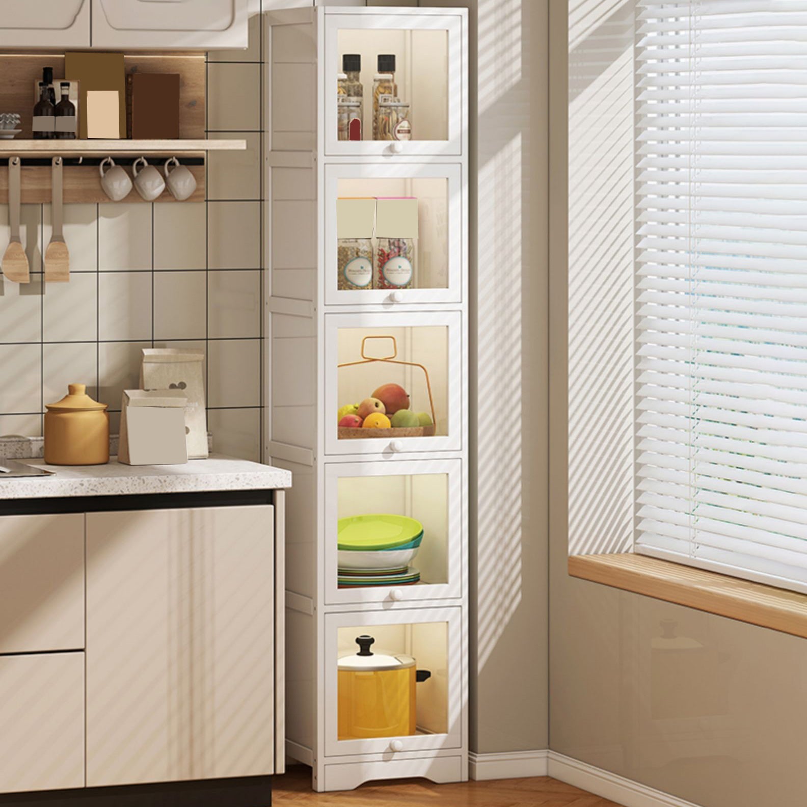 Modern Rectangle Accent Cabinet Rectangle Wood Cabinet with Doors Clearhalo 'Cabinets & Chests' 'cabinets_chests' 'furn' 'furn_cabinets_chests' 'Furniture' 'Living Room Furniture' 7172470