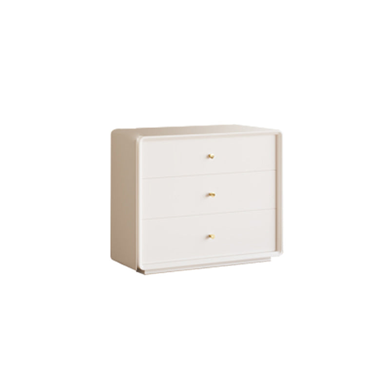 Modern Standard Storage Cabinet White Wood Side Cabinet with Drawers 28"L x 16"W x 28"H Clearhalo 'Cabinets & Chests' 'cabinets_chests' 'furn' 'furn_cabinets_chests' 'Furniture' 'Living Room Furniture' 7172556