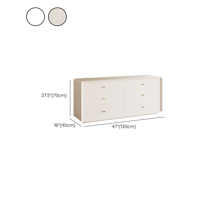 Modern Standard Storage Cabinet White Wood Side Cabinet with Drawers Clearhalo 'Cabinets & Chests' 'cabinets_chests' 'furn' 'furn_cabinets_chests' 'Furniture' 'Living Room Furniture' 7172567