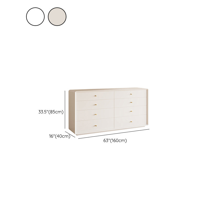 Modern Standard Storage Cabinet White Wood Side Cabinet with Drawers Clearhalo 'Cabinets & Chests' 'cabinets_chests' 'furn' 'furn_cabinets_chests' 'Furniture' 'Living Room Furniture' 7172572