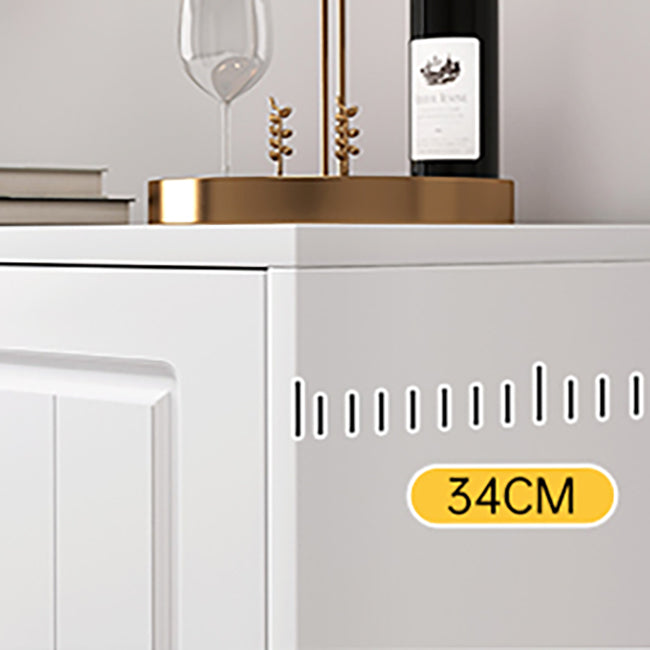 White Accent Cabinet Standard Rectangle Side Cabinet with Doors Clearhalo 'Cabinets & Chests' 'cabinets_chests' 'furn' 'furn_cabinets_chests' 'Furniture' 'Living Room Furniture' 7172619