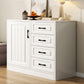 White Accent Cabinet Standard Rectangle Side Cabinet with Doors 31"L x 15"W x 29"H 1 Clearhalo 'Cabinets & Chests' 'cabinets_chests' 'furn' 'furn_cabinets_chests' 'Furniture' 'Living Room Furniture' 7172621