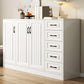 White Accent Cabinet Standard Rectangle Side Cabinet with Doors 47"L x 15"W x 35"H 3 Clearhalo 'Cabinets & Chests' 'cabinets_chests' 'furn' 'furn_cabinets_chests' 'Furniture' 'Living Room Furniture' 7172626