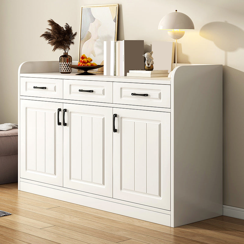 White Accent Cabinet Standard Rectangle Side Cabinet with Doors 47"L x 13"W x 35"H 3 Clearhalo 'Cabinets & Chests' 'cabinets_chests' 'furn' 'furn_cabinets_chests' 'Furniture' 'Living Room Furniture' 7172627