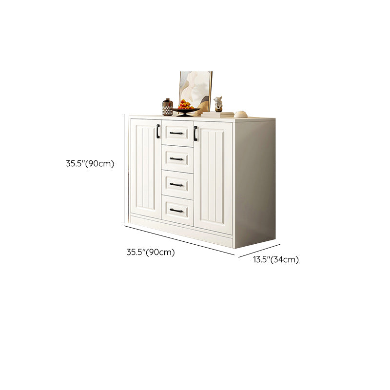 White Accent Cabinet Standard Rectangle Side Cabinet with Doors Clearhalo 'Cabinets & Chests' 'cabinets_chests' 'furn' 'furn_cabinets_chests' 'Furniture' 'Living Room Furniture' 7172630