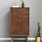 Solid Wood Accent Chest Mid Century Drawers Included Cabinet