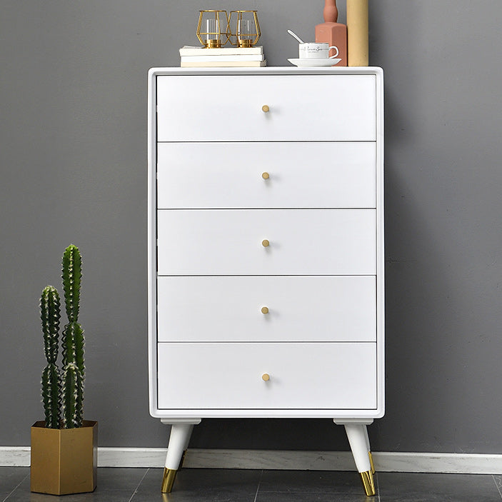 Solid Wood Accent Chest Mid Century Drawers Included Cabinet