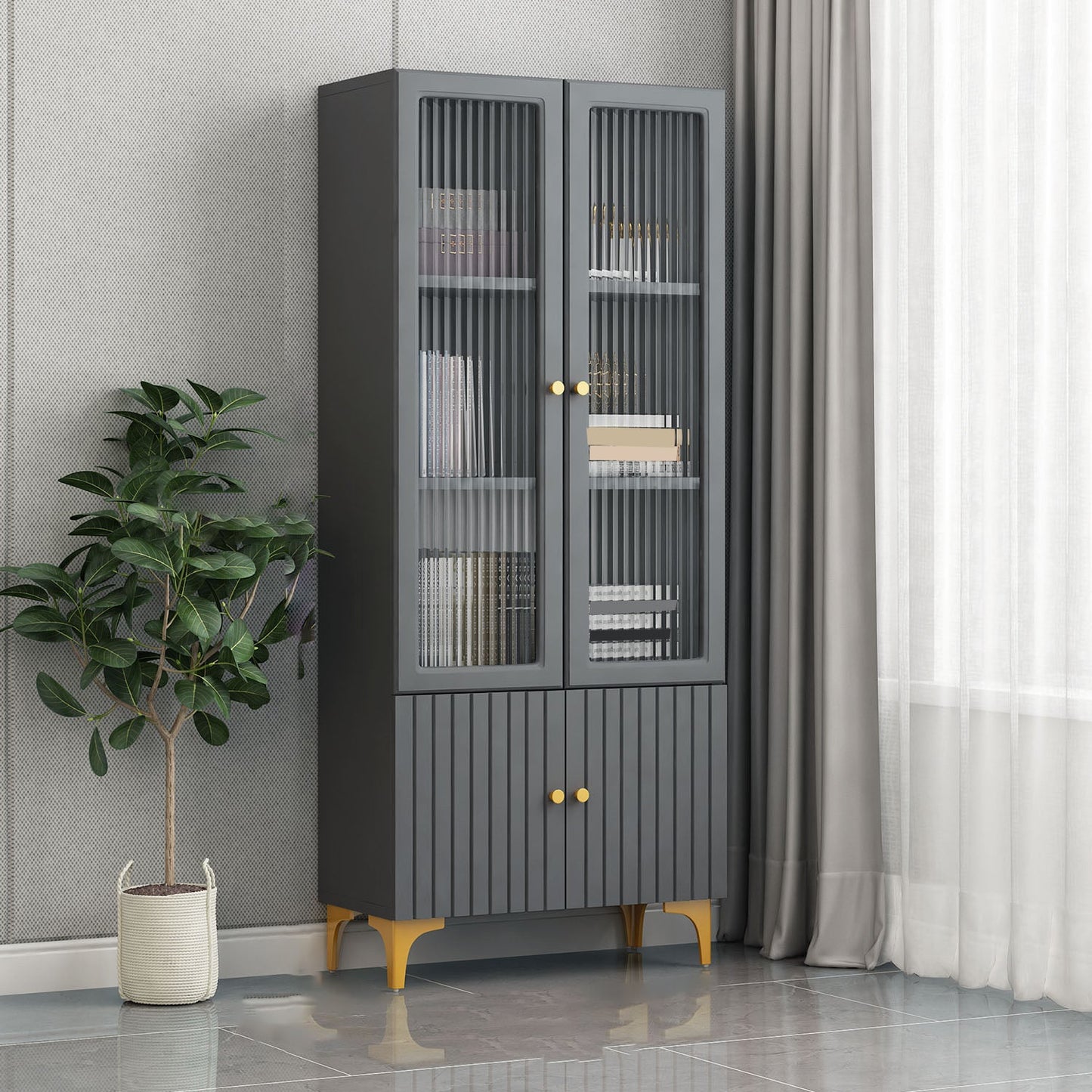 Accento contemporaneo di accento in vetro 2 - cassetto del cassetto