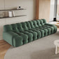 Modernistic Biscuit Back Sofa Tuxedo Arm Loveseat for Bonus Room