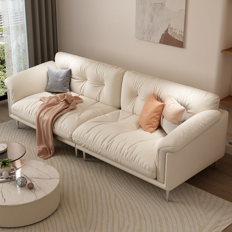 Modernistisches Sofa Kunstleder armloses Sofa mit losen Rücken für Wohnzimmer