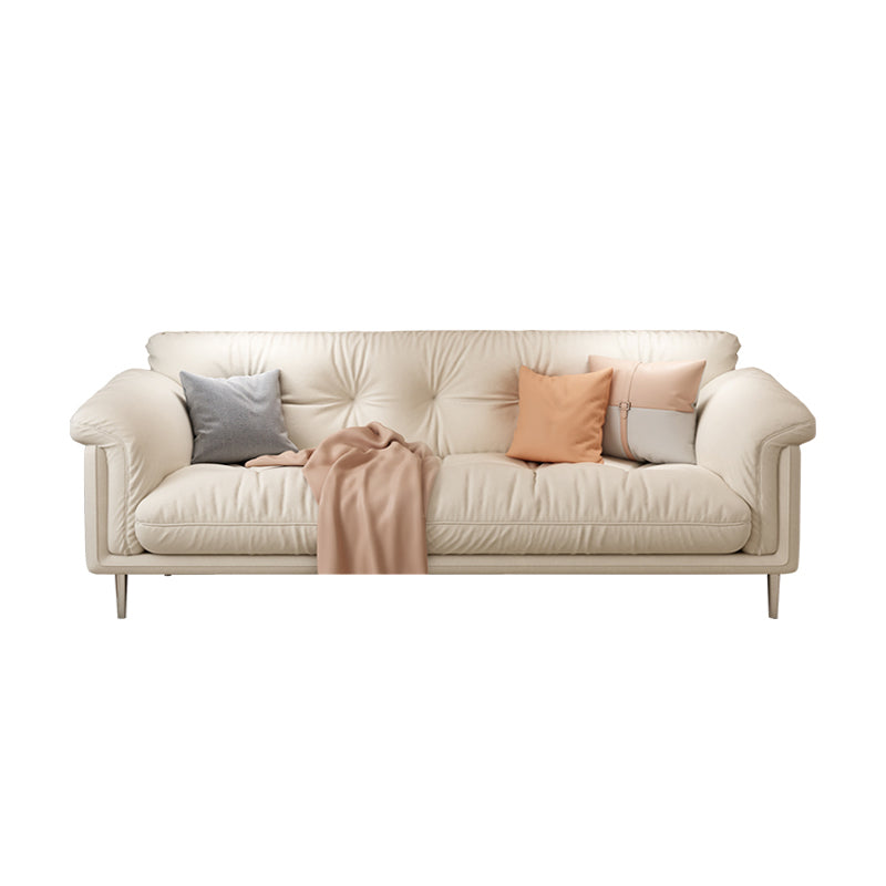 Modernistisches Sofa Kunstleder armloses Sofa mit losen Rücken für Wohnzimmer