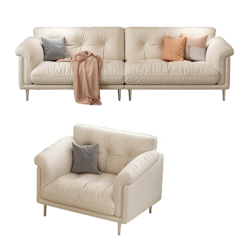 Modernistisches Sofa Kunstleder armloses Sofa mit losen Rücken für Wohnzimmer