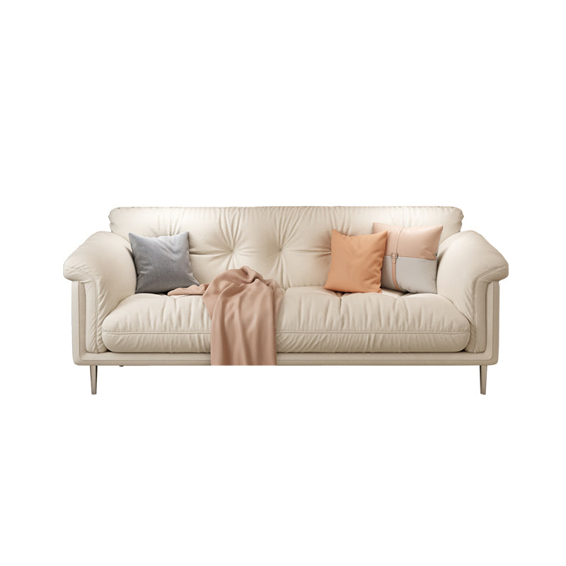 Modernistisches Sofa Kunstleder armloses Sofa mit losen Rücken für Wohnzimmer