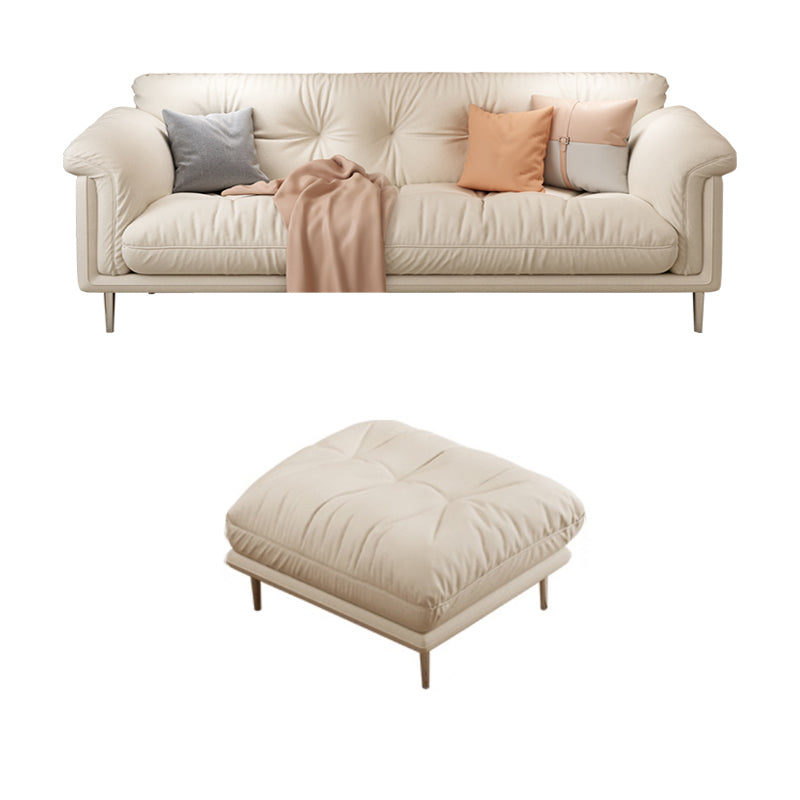 Modernistisches Sofa Kunstleder armloses Sofa mit losen Rücken für Wohnzimmer